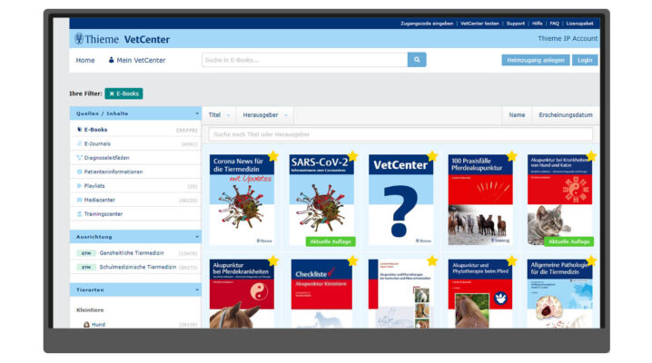 VetCenter Screenshot E-Books